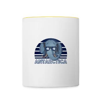Antarctica - Contrasting Mug - white/yellow - Front