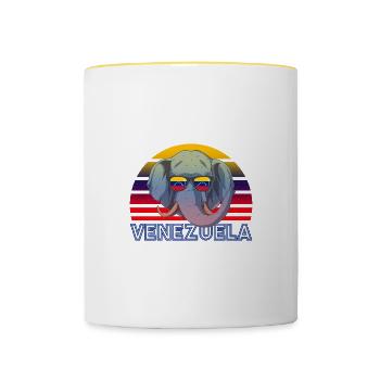 Venezuela - Contrasting Mug - white/yellow - Front