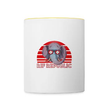 Rif Republic - Contrasting Mug - white/yellow - Front