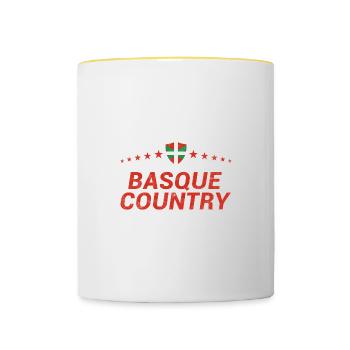 Basque Country - Contrasting Mug - white/yellow - Front