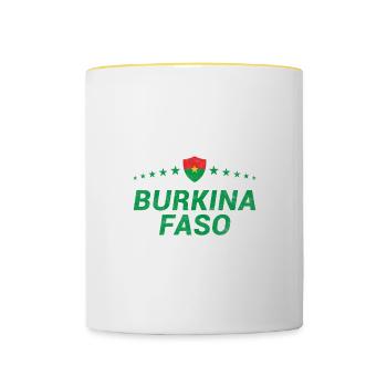 Burkina Faso - Mug contrasté - blanc/jaune - Devant