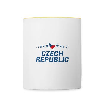 Czech Republic - Contrasting Mug - white/yellow - Front