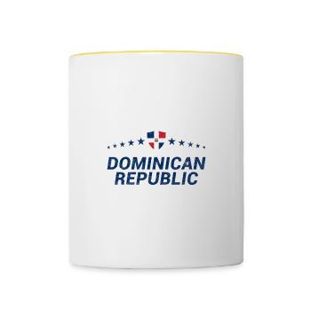 Dominican Republic - Contrasting Mug - white/yellow - Front