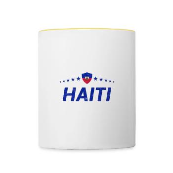 Haiti - Tasse zweifarbig - Weiß/Gelb - Vorne