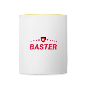 Baster - Tasse zweifarbig - Weiß/Gelb - Vorne