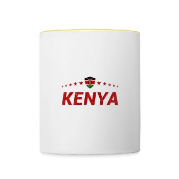 Kenya - Contrasting Mug - white/yellow - Front