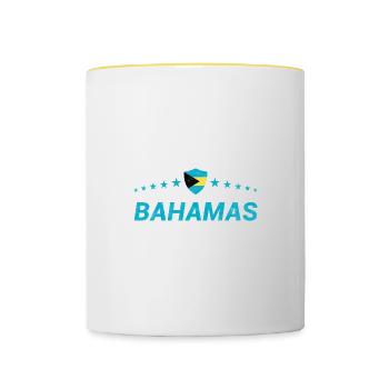 Bahamas - Mug contrasté - blanc/jaune - Devant