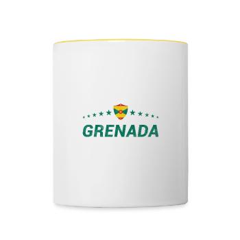Grenada - Contrasting Mug - white/yellow - Front