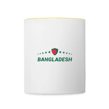 Bangladesh - Contrasting Mug - white/yellow - Front