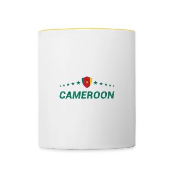 Kamerun - Tasse zweifarbig - Weiß/Gelb - Vorne