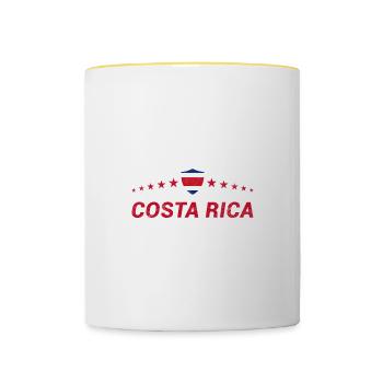 Costa Rica - Contrasting Mug - white/yellow - Front