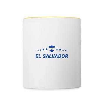El Salvador - Contrasting Mug - white/yellow - Front