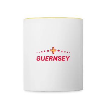 Guernsey - Contrasting Mug - white/yellow - Front