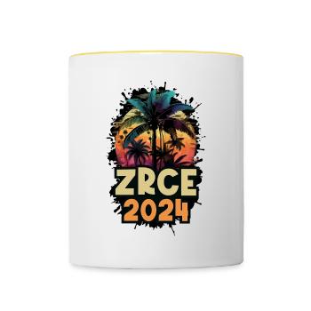 Zrce 2024 Holiday Saying - Contrasting Mug - white/yellow - Front