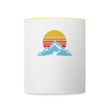 canoe - Contrasting Mug - white/yellow - Front
