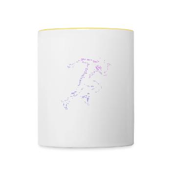 Jogging Course Course Femme Cross Country Running - Mug contrasté - blanc/jaune - Devant