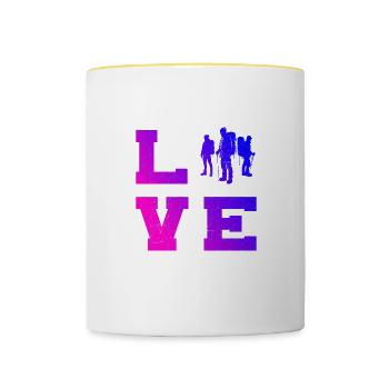 Men's Climber Bouldering Bouldering Bouldering - Contrasting Mug - white/yellow - Front
