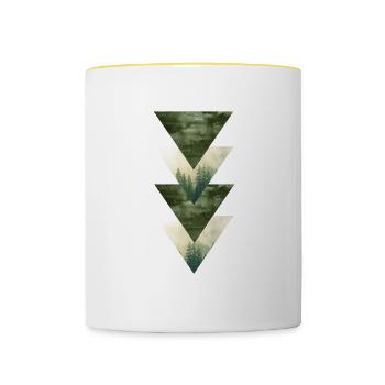 Forest - Contrasting Mug - white/yellow - Front