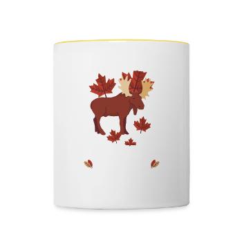 Canada - Tasse zweifarbig - Weiß/Gelb - Vorne
