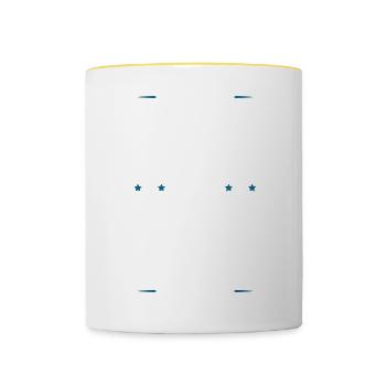 Best Brother Saying - Contrasting Mug - white/yellow - Front
