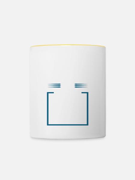 Bester Opa Spruch - Tasse zweifarbig - Weiß/Gelb