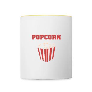 Moi à Popcorn Moviegoers Poison - Mug contrasté - blanc/jaune - Devant