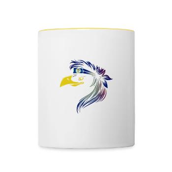 Belize - Tasse zweifarbig - Weiß/Gelb - Vorne