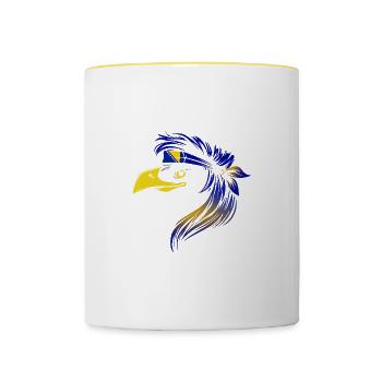 Bosnia and Herzegovina - Contrasting Mug - white/yellow - Front