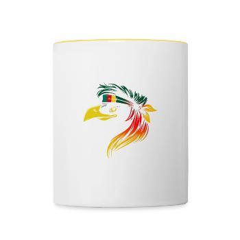 Kamerun - Tasse zweifarbig - Weiß/Gelb - Vorne