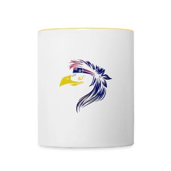 Cayman Islands - Contrasting Mug - white/yellow - Front