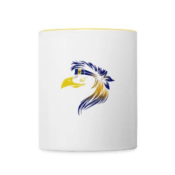 Barbade - Mug contrasté - blanc/jaune - Devant