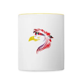 Antigua and Barbuda - Contrasting Mug - white/yellow - Front