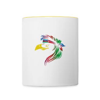 Azerbaijan - Contrasting Mug - white/yellow - Front
