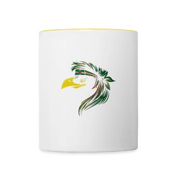 Dominica - Contrasting Mug - white/yellow - Front