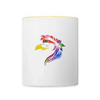 Eritrea - Tasse zweifarbig - Weiß/Gelb - Vorne