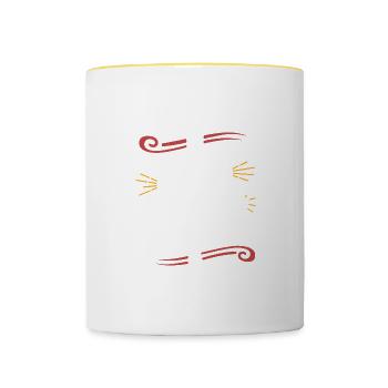 Craft Beers Keep My Spirit Strong Design for Beer - Contrasting Mug - white/yellow - Front