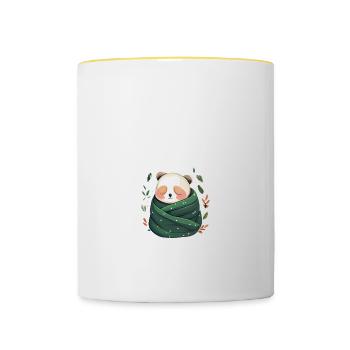So müde wie Heute war ich seit Gestern nicht mehr - Tasse zweifarbig - Weiß/Gelb - Vorne