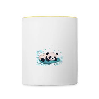 So müde wie Heute war ich seit Gestern nicht mehr - Tasse zweifarbig - Weiß/Gelb - Vorne