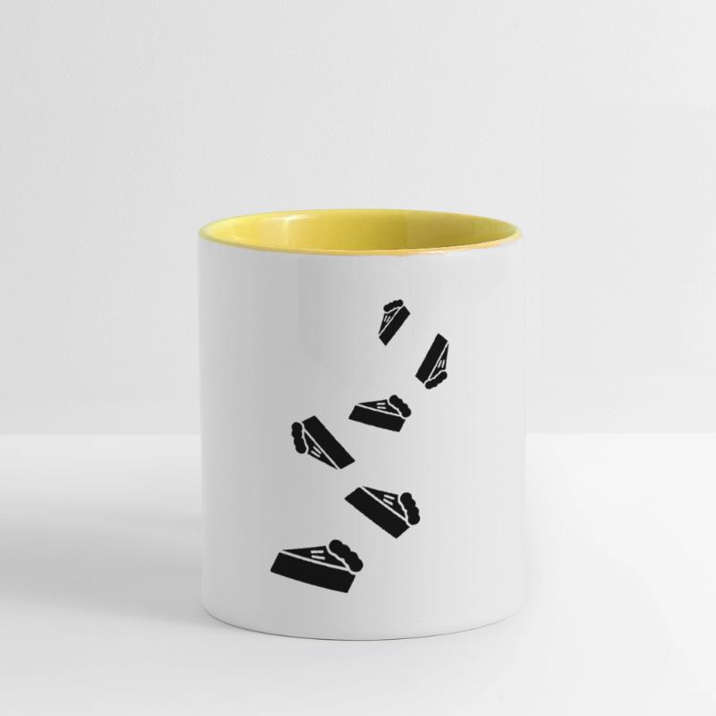 Cake cheesecake icon Contrasting Mug