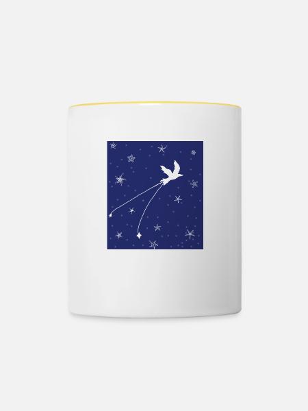 DER STRAW-IN-TAIL DES HIMMELS - Tasse zweifarbig - Weiß/Gelb