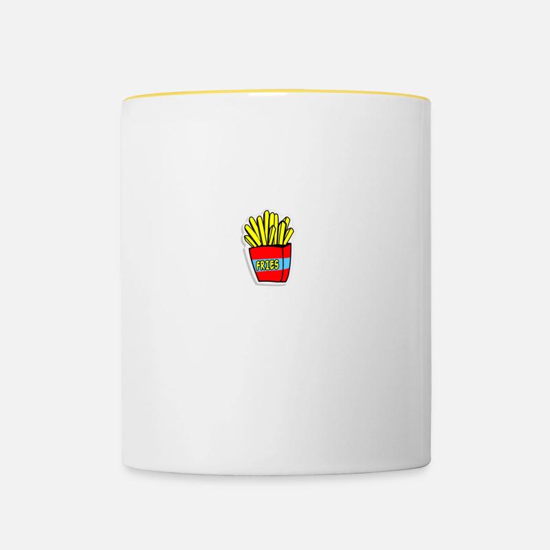 frieze - Contrasting Mug - white/yellow