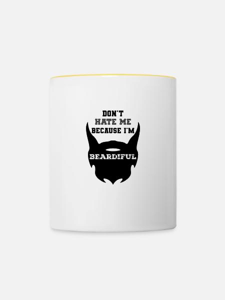 Erträglich - Tasse zweifarbig - Weiß/Gelb