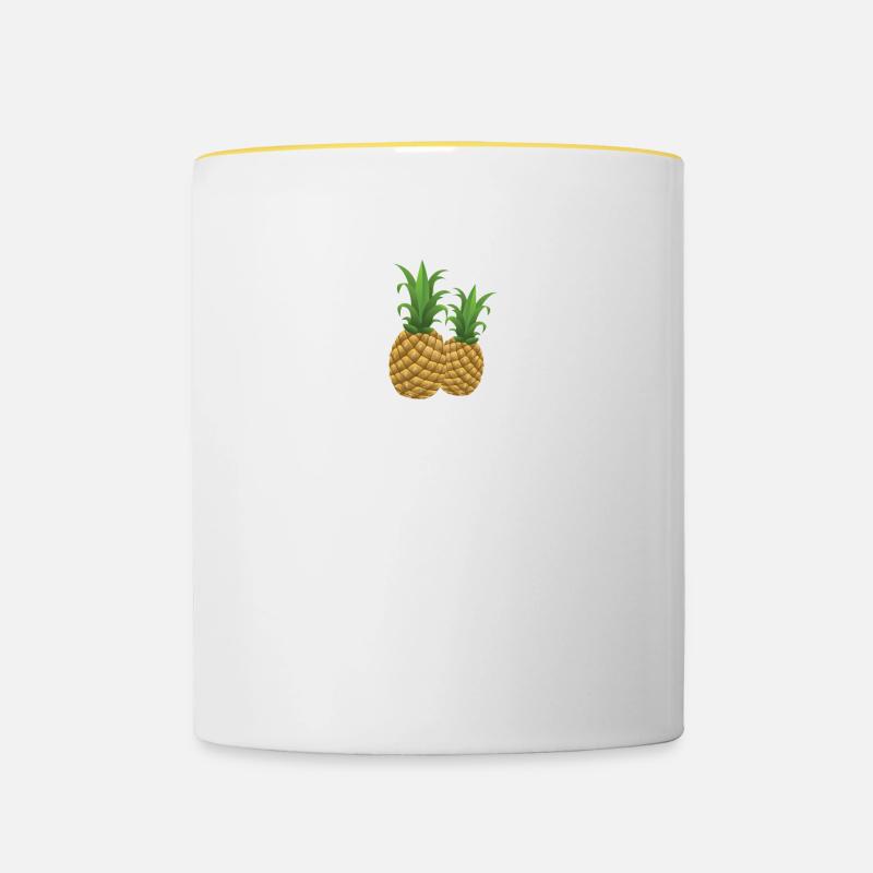 Good Vibes - Contrasting Mug - white/yellow
