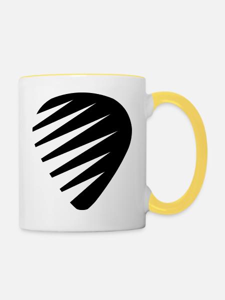 Plektrum Plektrum - Tasse zweifarbig - Weiß/Gelb