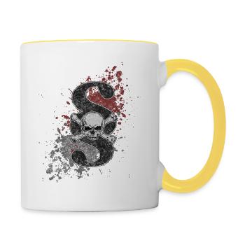 Paragraph Jolly Roger - Tasse zweifarbig - Weiß/Gelb - Rechts