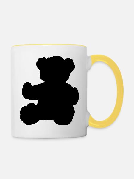 ours - Tasse zweifarbig - Weiß/Gelb