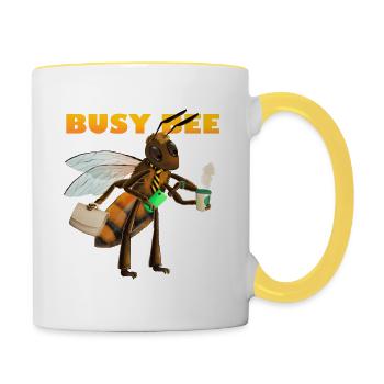 Busy bee - Contrasting Mug - white/yellow - Right
