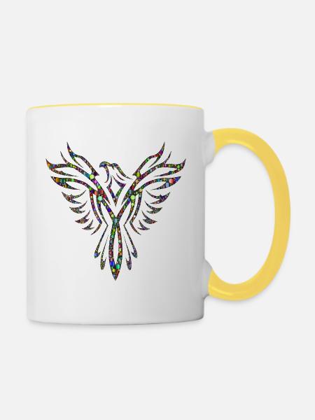 Eagle Chromatic - Tasse zweifarbig - Weiß/Gelb