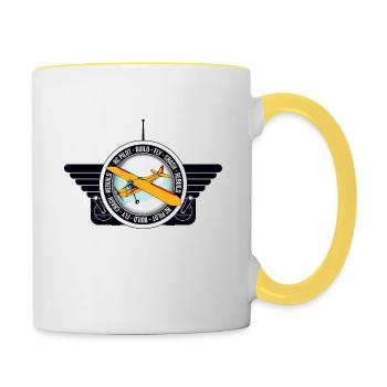 RC PILOT BUILD FLY CRASH REBUILD - Mug contrasté - blanc/jaune - Droite