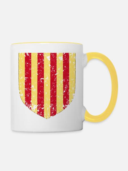Östliche Pyrenäen - Tasse zweifarbig - Weiß/Gelb
